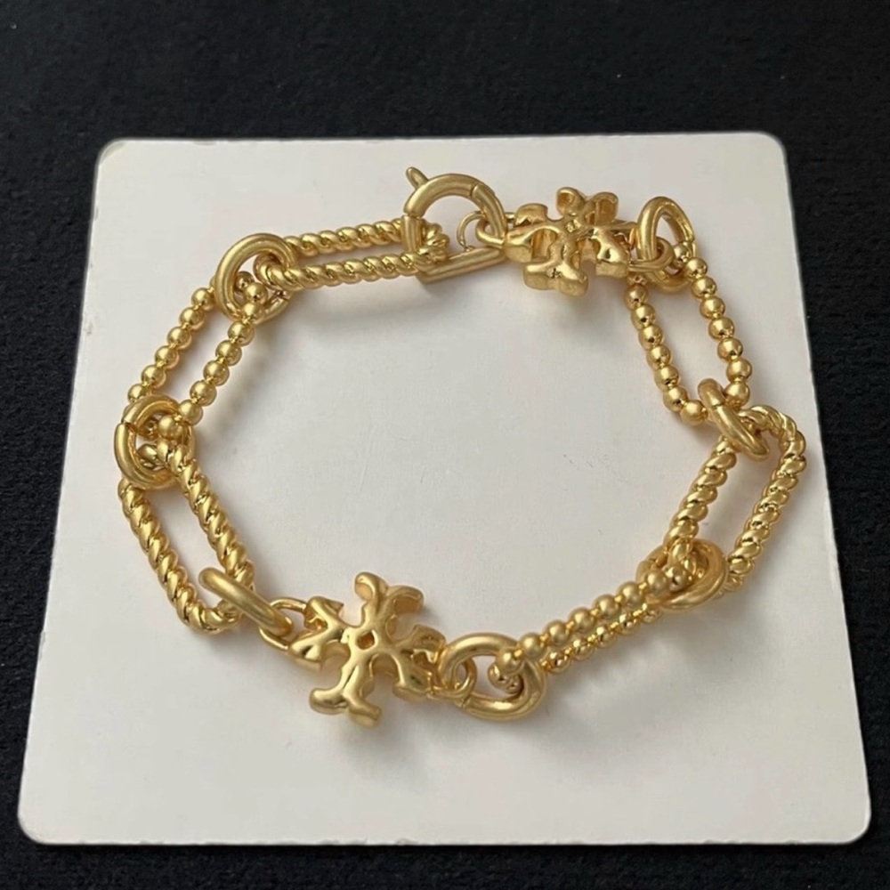 Tory Burch 18K Gold Plated Brass Bracelet